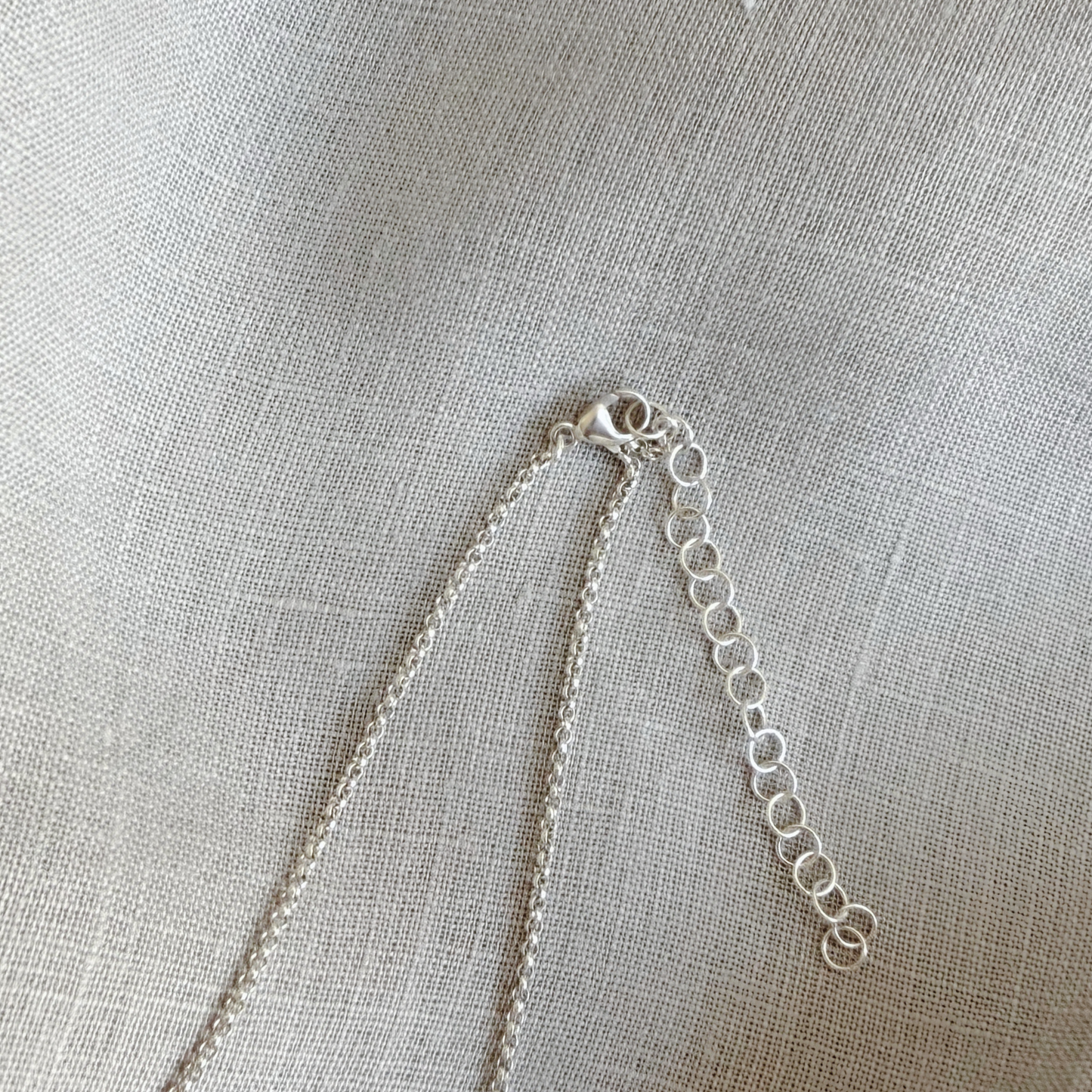 IKI Freshwater Pearl Necklace with Three Pearls, Silver