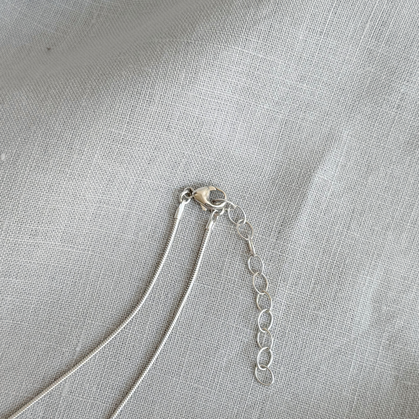 ANNI Geometric Pendant Necklace with Jade, Sterling Silver