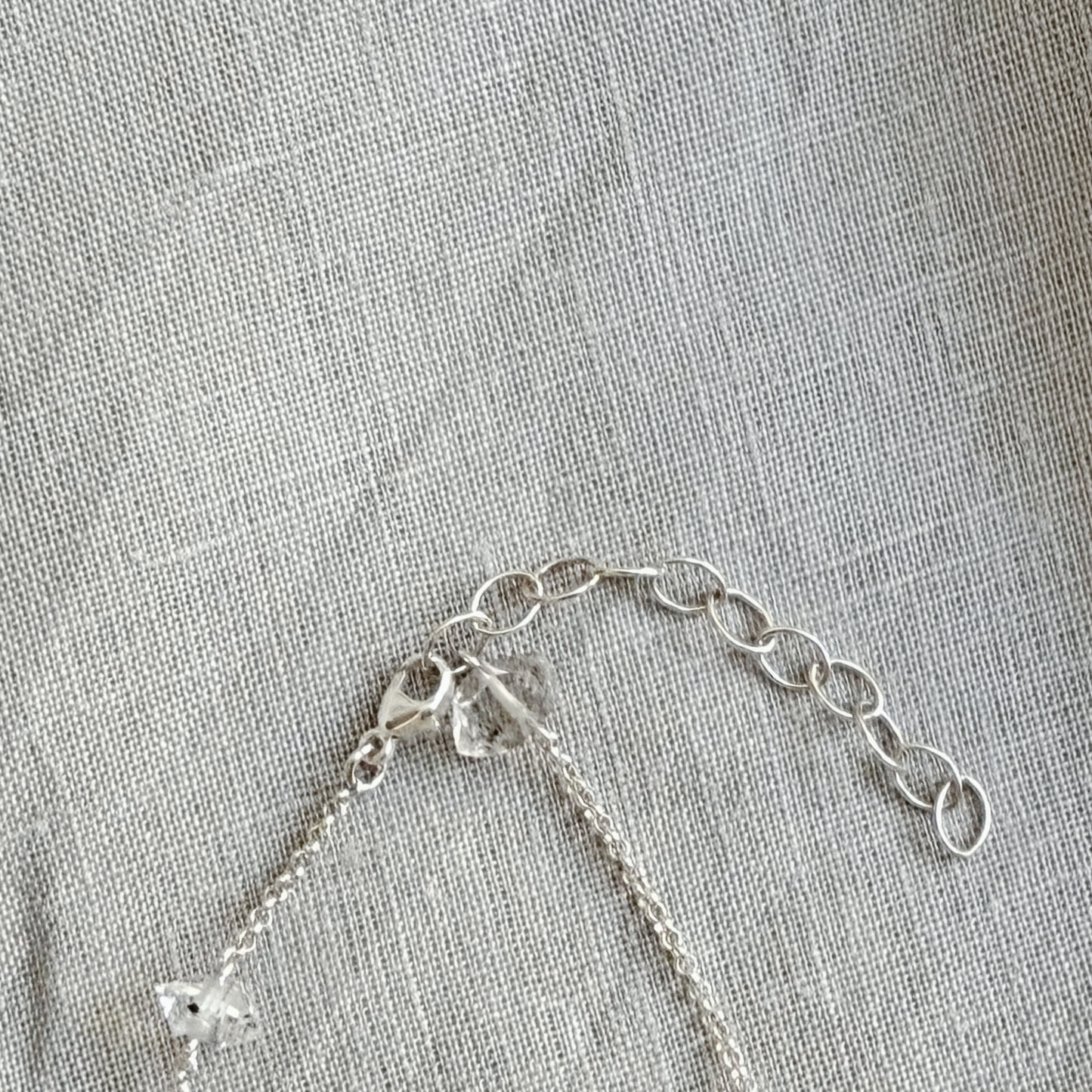 KIIA Herkimer Diamond Bracelet, Silver