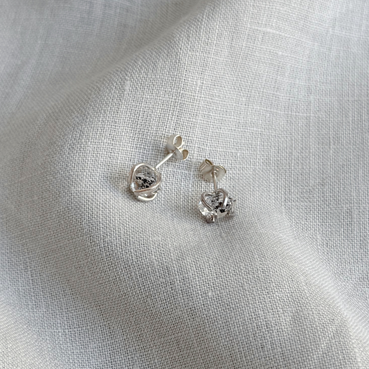 KIIA Herkimer Diamond Stud Earrings, Sterling Silver