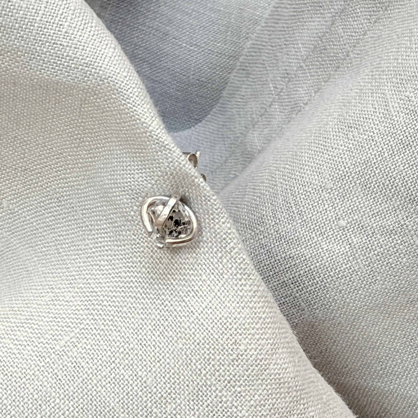 KIIA Herkimer Diamond Stud Earrings, Sterling Silver
