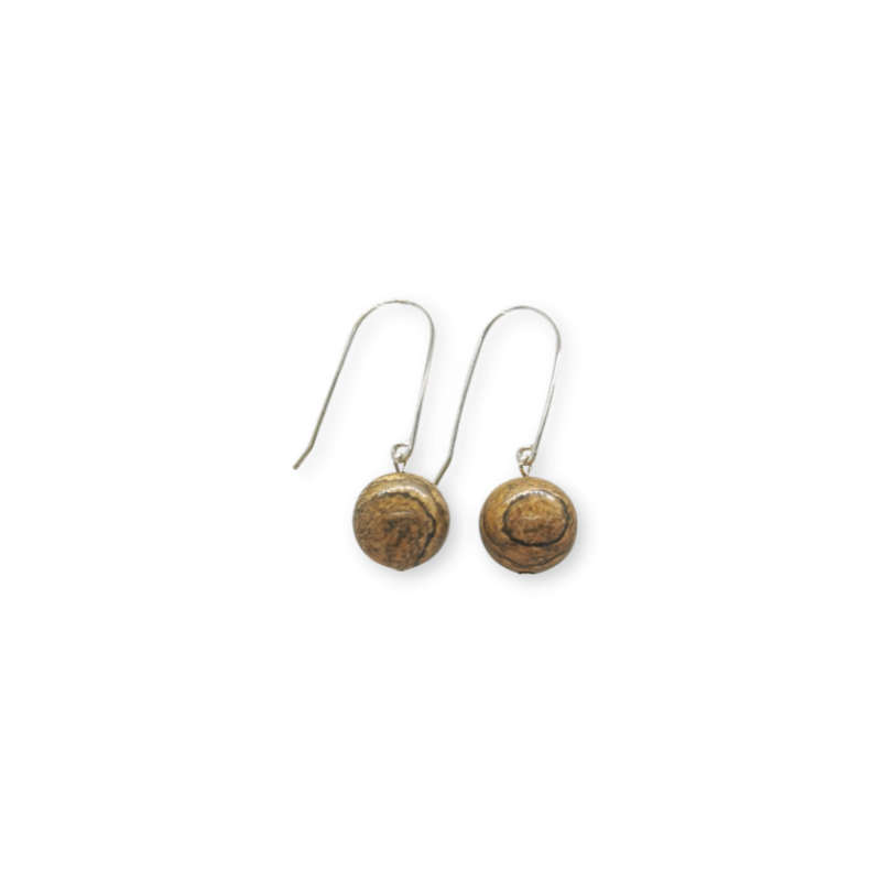 ILO Kalahari Jasper earrings, sterling silver
