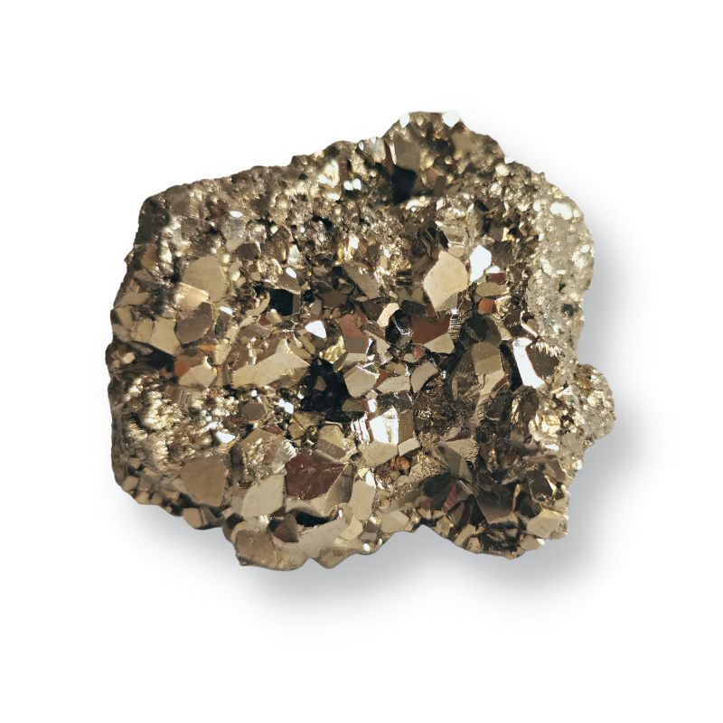 high quality golden brass coloured natural Pyrite cluster